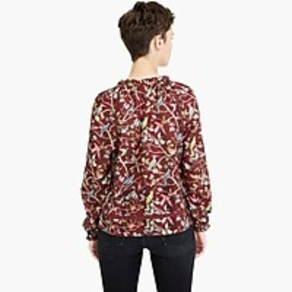 Point Sur Ruffle-Neck Popover in Menagerie Print - Picture 2 of 8